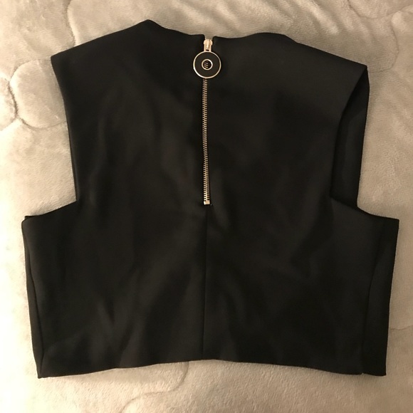 Zara black cropped top - Picture 2 of 2